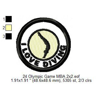 Olympic Sports Boxing Breaking Climbing Cycling BMX Racing Cycling Road Diving Equestrian Fencing Futsal Football Silhouette Badges Patches Machine Embroidery Digitized Design Files