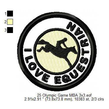 Olympic Sports Boxing Breaking Climbing Cycling BMX Racing Cycling Road Diving Equestrian Fencing Futsal Football Silhouette Badges Patches Machine Embroidery Digitized Design Files
