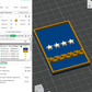 US Army Military O-10 General Mess Uniform Officer Insignia Emblem Symbols 3D STL Files For 3D Printing Using 3D Printer Machines