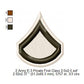 US Army E-2 Private E-3 Private 1st First Class Military  Insignia Symbols Emblems Patches Machine Embroidery Digitized Design Files