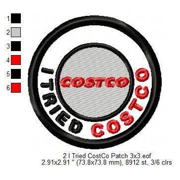 I Tried CostCo FIFA Football Soccer World Cup Tourist Traveler 2026 Soccer Merit Adulting Badge Patch Machine Embroidery Digitized Design Files