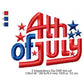 USA Independence Day Happy 4th of July Machine Embroidery Digitized Design Files | Dst | Pes | Hus | VP3