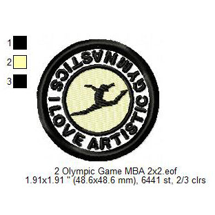 Olympic Sports Artistic Gymnastic Athletics Sprint High Long Jump Archery Silhouette Machine Embroidery Digitized Design Files