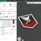 US Navy Cryptologic Technician 2nd Class CT2 Petty Officer Insignia Emblem Symbols 3D STL Files For 3D Printing Using 3D Printer Machines