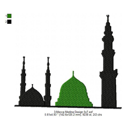 Rawdah Riyazul Jannah The Garden Masjid Al Nawabi Medina Machine Embroidery Digitized Design Files