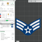 US Air Force USAF E2 Airman, E3 Airman 1st Class, E4 Senior Airman Rank Insignia Emblem Symbol 3D STL Files For 3D Printing Using 3D Printer