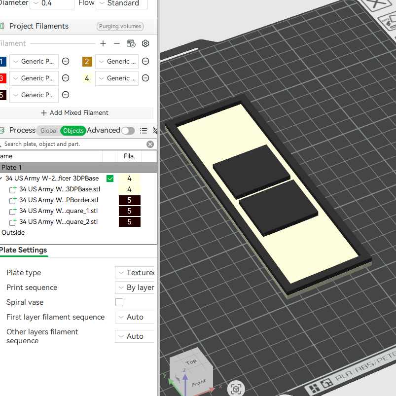 US Army Military W-2 Chief Warrant Officer Board Mess Uniform Insignia Emblem Symbols 3D STL Files For 3D Printing Using 3D Printer Machines