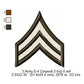 US Army E-4 Corporal E-4 Specialist Insignia Symbols Emblems Patches Machine Embroidery Digitized Design Files