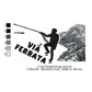 Via Ferrata Rock Mountain Climbing Hiking Hill Trekking Hikers Silhouette Machine Embroidery Digitized Design Files
