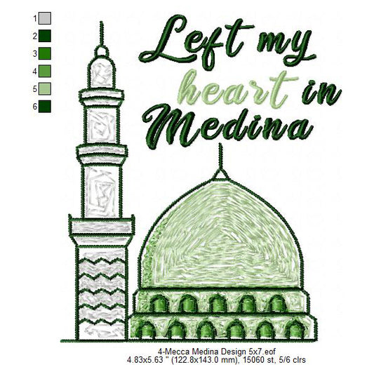 Rawdah Riyazul Jannah The Garden Masjid Al Nawabi Medina Machine Embroidery Digitized Design Files