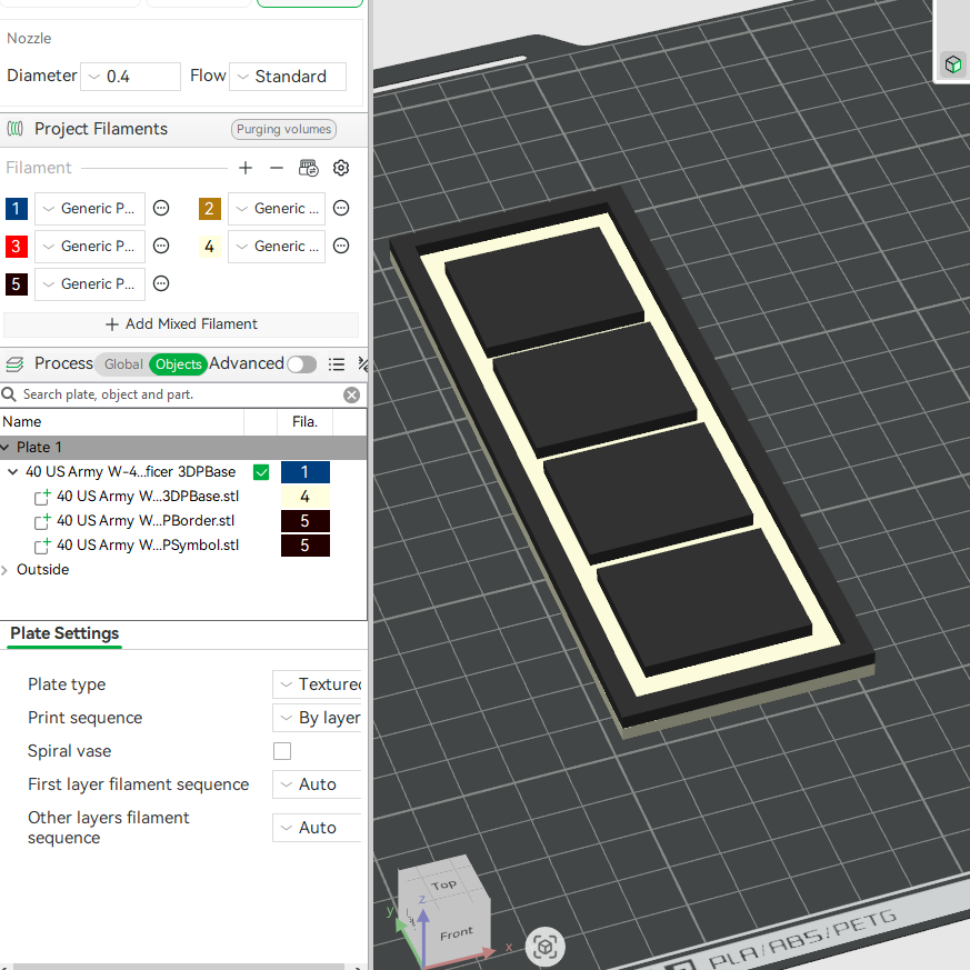 US Army Military W-4 Chief Warrant Officer Board Mess Uniform Insignia Emblem Symbols 3D STL Files For 3D Printing Using 3D Printer Machines