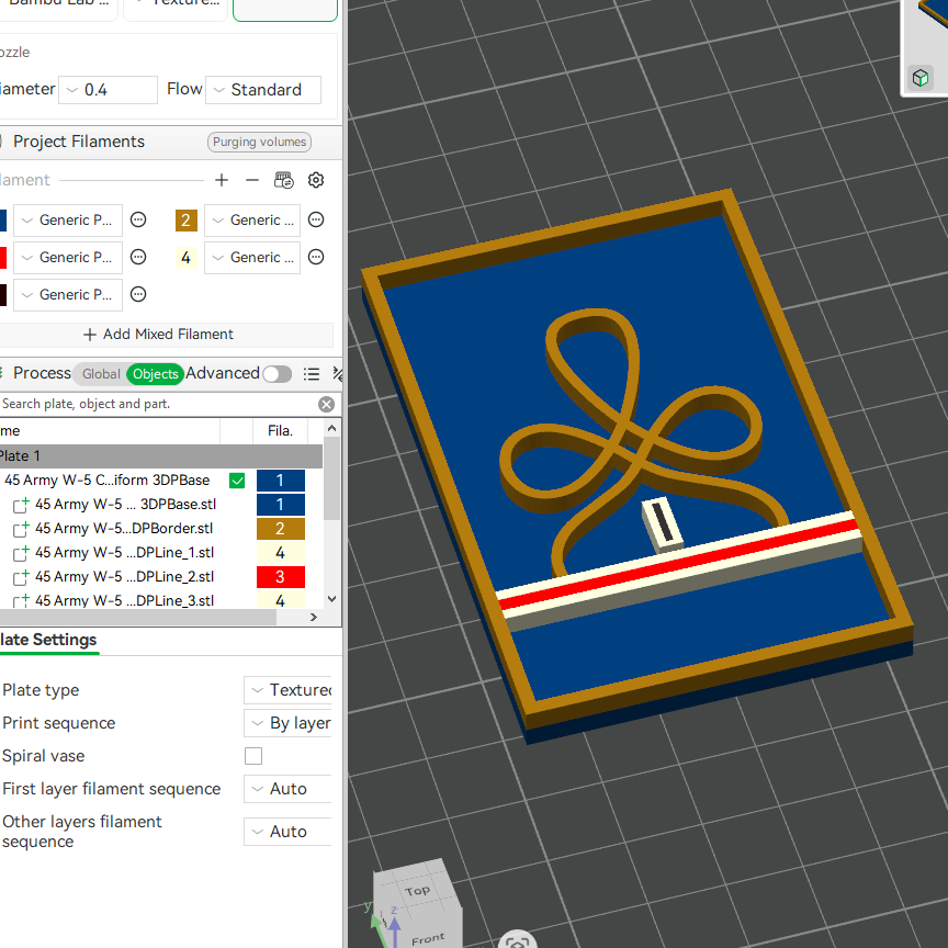 US Army Military W-5 Chief Warrant Officer Board Mess Uniform Insignia Emblem Symbols 3D STL Files For 3D Printing Using 3D Printer Machines