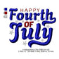 USA Independence Day Happy 4th of July Machine Embroidery Digitized Design Files | Dst | Pes | Hus | VP3