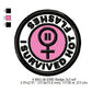 I Survived Hot Flashes Midlife Merit Adulting Badge Machine Embroidery Digitized Design Files
