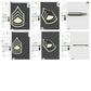 US Army Military E-7 Sergeant First Class E-8 First Sergeant Officer Insignia Emblem Symbols 3D STL Files For 3D Printing Using 3D Printer Machines