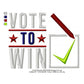 Vote To Win USA Election Machine Embroidery Digitized Design Files