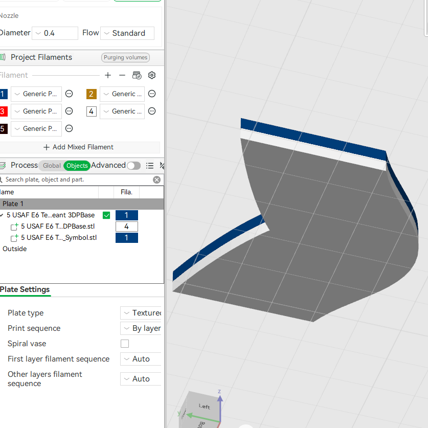 US Air Force USAF E5 Staff Sergeant,  E6 Technical Sergeant, E7 1st Sergeant Rank Insignia Emblem 3D STL Files For 3D Printing Using 3D Printer Machines