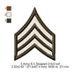 US Army E-5 Sergeant E-6 Staff Sergeant Insignia Symbols Emblems Patches Machine Embroidery Digitized Design Files