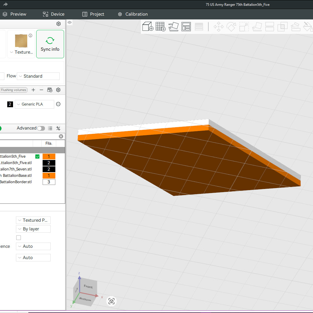US Army Ranger 75th Battalion Officer Insignia Emblem Symbols 3D STL Files For 3D Printing Using 3D Printer Machines