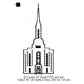 Lindon Utah LDS Temple Outline Machine Embroidery Digitized Design Files