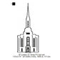 Lindon Utah LDS Temple Outline Machine Embroidery Digitized Design Files