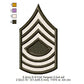 US Army E-7 Sergeant First Class E-8 First Sergeant Insignia Symbols Emblems Patches Machine Embroidery Digitized Design Files