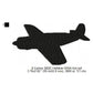Martin PBM Mariner, Lockheed PV-1 Ventura, Curtiss SB2C Helldiver, Consolidated PB4Y-2 Privateer, Grumman F6F Hellcat WWII US Navy Aircrafts Silhouette Set Machine Embroidery Digitized Design Files