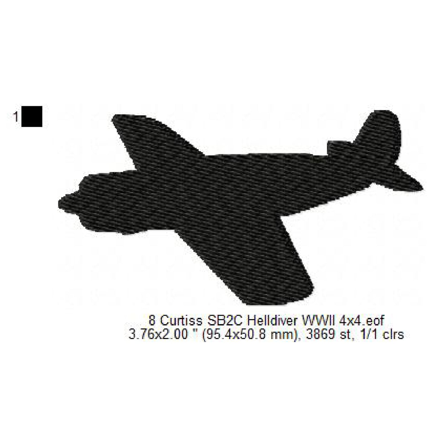 Martin PBM Mariner, Lockheed PV-1 Ventura, Curtiss SB2C Helldiver, Consolidated PB4Y-2 Privateer, Grumman F6F Hellcat WWII US Navy Aircrafts Silhouette Set Machine Embroidery Digitized Design Files