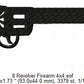 USA Popular Weapons Guns Rifles Silhouette Shadow Machine Embroidery Digitized Design Files | Dst | Pes | Hus | VP3 (Copy)