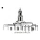 Florianopolis Brazil LDS Temple Outline Machine Embroidery Digitized Design Files