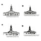 Florianopolis Brazil LDS Temple Outline Machine Embroidery Digitized Design Files