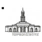 Florianopolis Brazil LDS Temple Outline Machine Embroidery Digitized Design Files