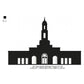 Grand Rapids Michigan Mormon LDS Temple Silhouette Machine Embroidery Digitized Design Files