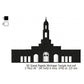 Grand Rapids Michigan Mormon LDS Temple Silhouette Machine Embroidery Digitized Design Files