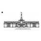 Porto Alegre Brazil Rio Grande do Sul LDS Temple Outline Machine Embroidery Digitized Design Files