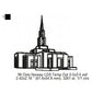 Oslo Norway LDS Temple Outline Machine Embroidery Digitized Design Files