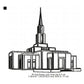 Oslo Norway LDS Temple Outline Machine Embroidery Digitized Design Files