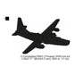 Martin PBM Mariner, Lockheed PV-1 Ventura, Curtiss SB2C Helldiver, Consolidated PB4Y-2 Privateer, Grumman F6F Hellcat WWII US Navy Aircrafts Silhouette Set Machine Embroidery Digitized Design Files