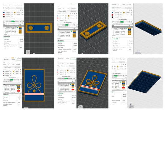 US Army Military O-4 Major Mess Uniform Officer Insignia Emblem Symbols 3D STL Files For 3D Printing Using 3D Printer Machines