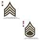 US Army E-5 Sergeant E-6 Staff Sergeant Insignia Symbols Emblems Patches Machine Embroidery Digitized Design Files