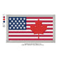 Canada 51st USA State Flag American Machine Embroidery Digitized Design Files | Dst | Pes | Hus | VP3 (Copy)