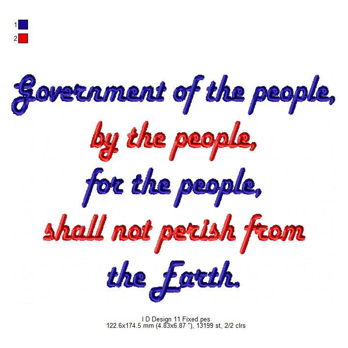 USA Independence Day Happy 4th of July Machine Embroidery Digitized Design Files | Dst | Pes | Hus | VP3