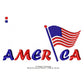 USA Independence Day Happy 4th of July Machine Embroidery Digitized Design Files | Dst | Pes | Hus | VP3