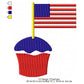 USA Independence Day Happy 4th of July Machine Embroidery Digitized Design Files | Dst | Pes | Hus | VP3