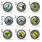 Olympic Sports Sailing Shooting Skateboarding Surfing Swimming Table Tennis Taekwondo Tennis Trampoline Gymnastics Silhouette Badges Patches Machine Embroidery Digitized Design Files