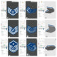 US Air Force USAF E5 Staff Sergeant,  E6 Technical Sergeant, E7 1st Sergeant Rank Insignia Emblem 3D STL Files For 3D Printing Using 3D Printer Machines