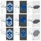 US Air Force USAF E9 1st Sergeant, E9 Chief Master Sergeant, E9 Command Chief Master Sergeant Rank Insignia Emblem 3D STL Files 3D Printing Using 3D Printer Machines