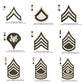 US Army Military Officer Shoulder Board Mess Uniform Insignia Symbols Emblems Patches Machine Embroidery Digitized Design Files