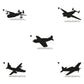 Martin PBM Mariner, Lockheed PV-1 Ventura, Curtiss SB2C Helldiver, Consolidated PB4Y-2 Privateer, Grumman F6F Hellcat WWII US Navy Aircrafts Silhouette Set Machine Embroidery Digitized Design Files