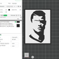 Cristiano Ronaldo CR7 Face Silhouette 3D STL Files For 3D Printing Using 3D Printer Machines